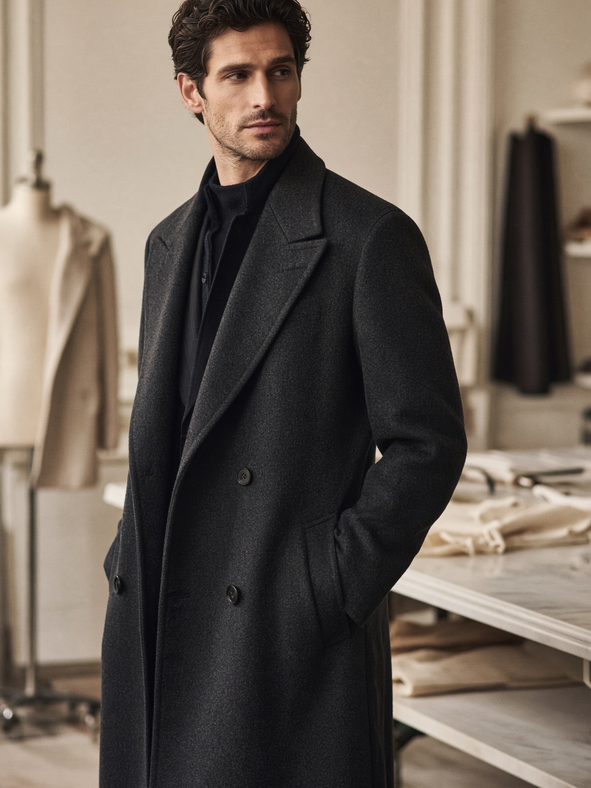 Black Wool Coat