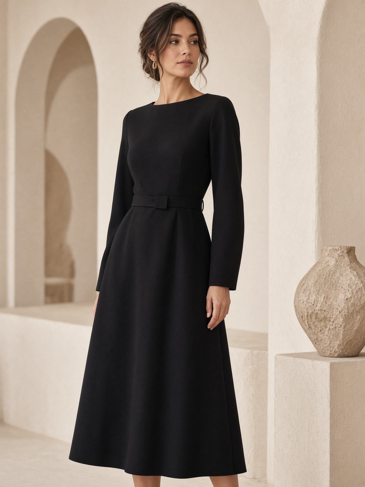 Black Midi Dress