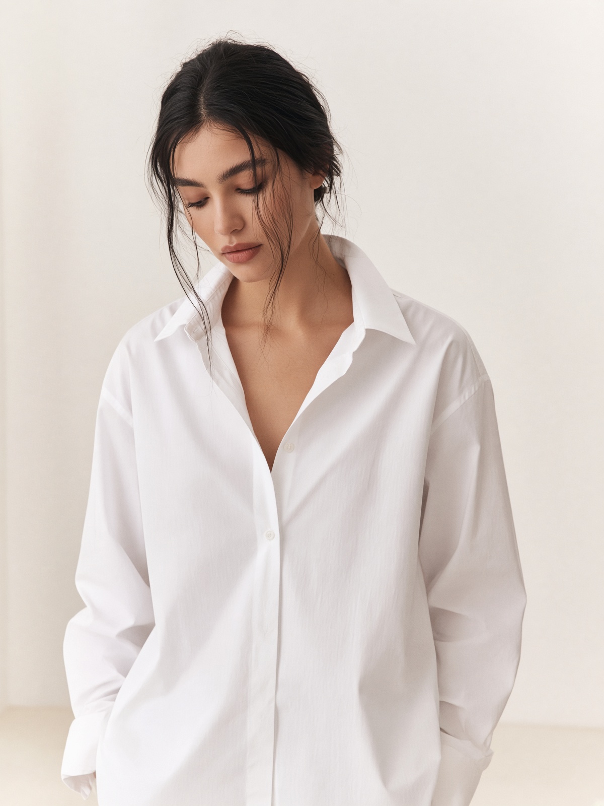 White Poplin Shirt